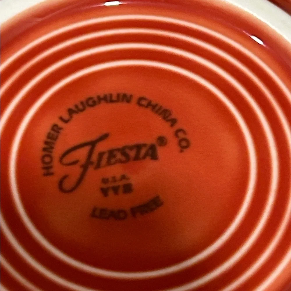 Fiesta Tea Cup and Saucer Set - Burnt Orange - Picture 5 of 8